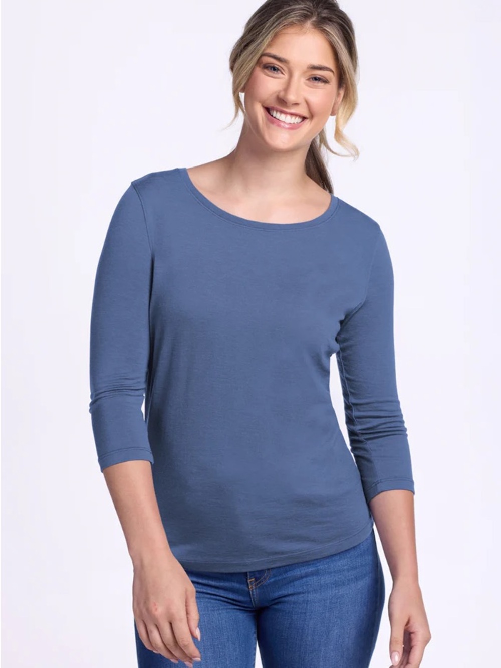Woolx Women's Jenny 3/4 Sleeve Crew size medium
